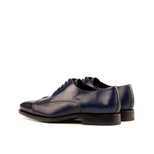 Load image into Gallery viewer, Navy Calf Leather Derby Shoes - Derby
