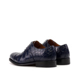 Navy Alligator Oxford Shoes