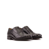 Brown Alligator Oxford Shoes