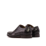 Brown Alligator Oxford Shoes