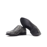 Grey Python Oxford Shoes