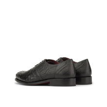 Load image into Gallery viewer, Black Ostrich Wholecut Shoes
