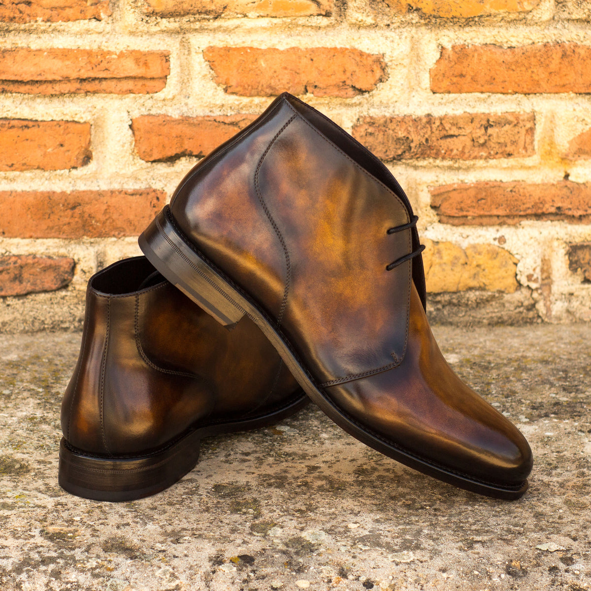 Bespoke Tobacco Museum Patina Chukka Boots – ADORSI