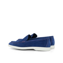 Load image into Gallery viewer, Blue Suede Casual Loafers
