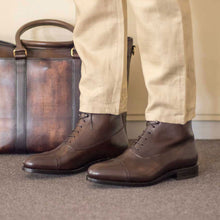 Load image into Gallery viewer, Dark Brown Calf Leather Balmoral Boot
