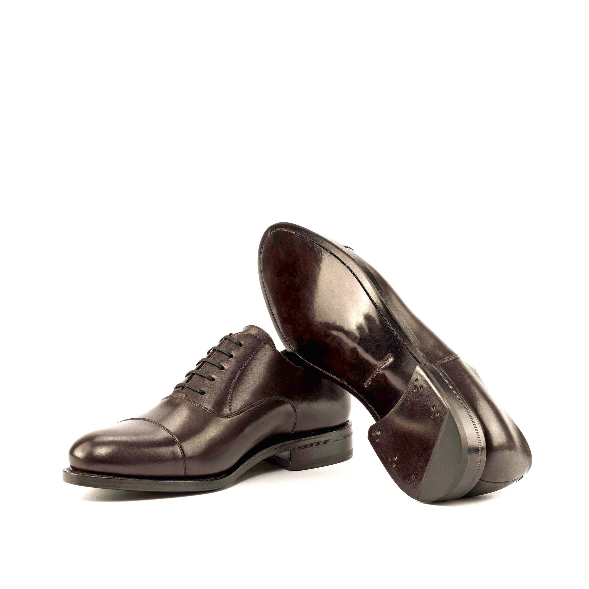 Elegant Brown Leather Men\'s Oxfords Box6 Oxford dark brown box calf - Animas Code main image 3