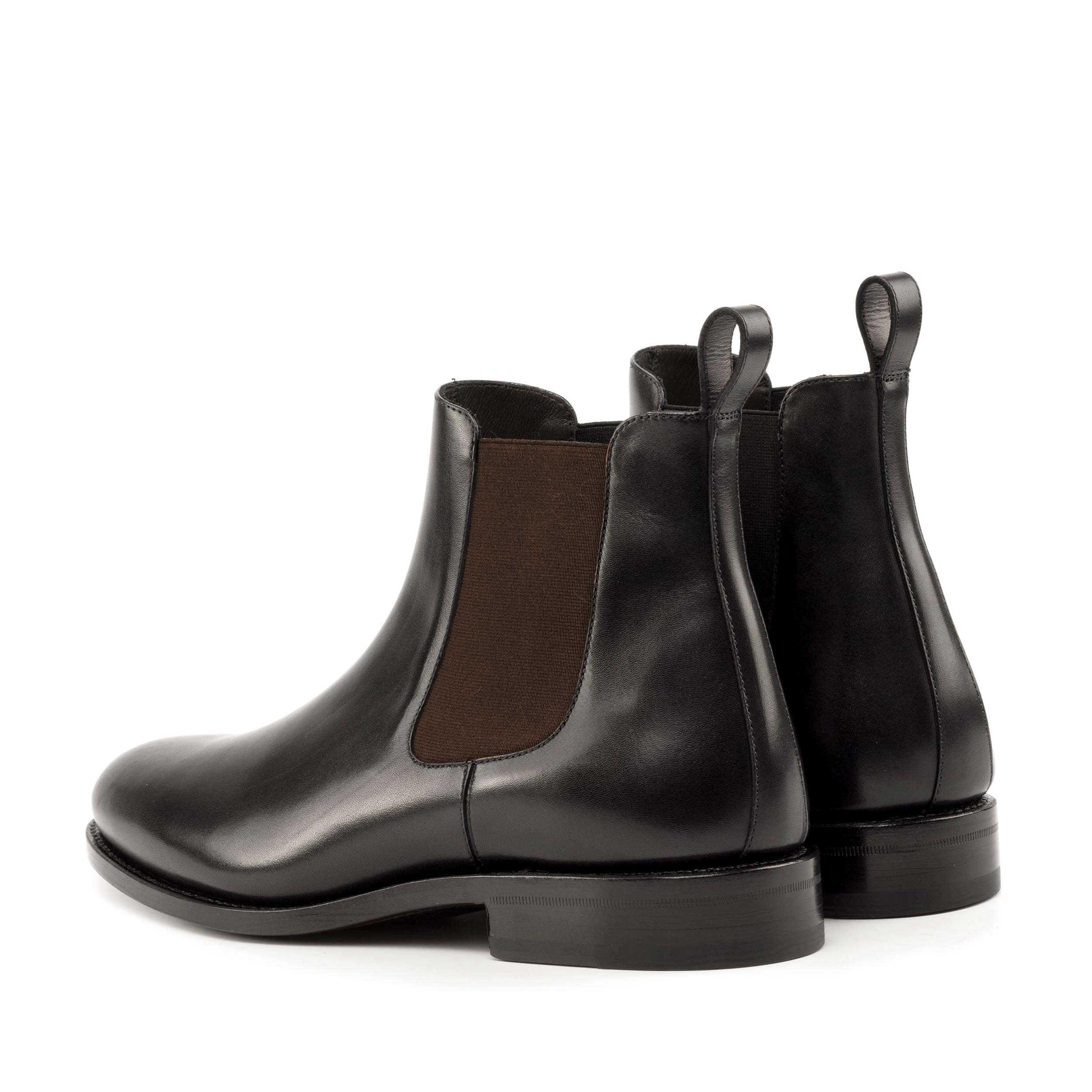 Black Box Calf Leather Chelsea Boot