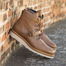 Load image into Gallery viewer, Light Brown Painted Calf Leather Hiking Boot

