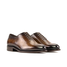 Load image into Gallery viewer, Brown Patina Wholecut Shoes
