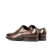 Load image into Gallery viewer, Brown Patina Cap-Toe Oxford Shoes
