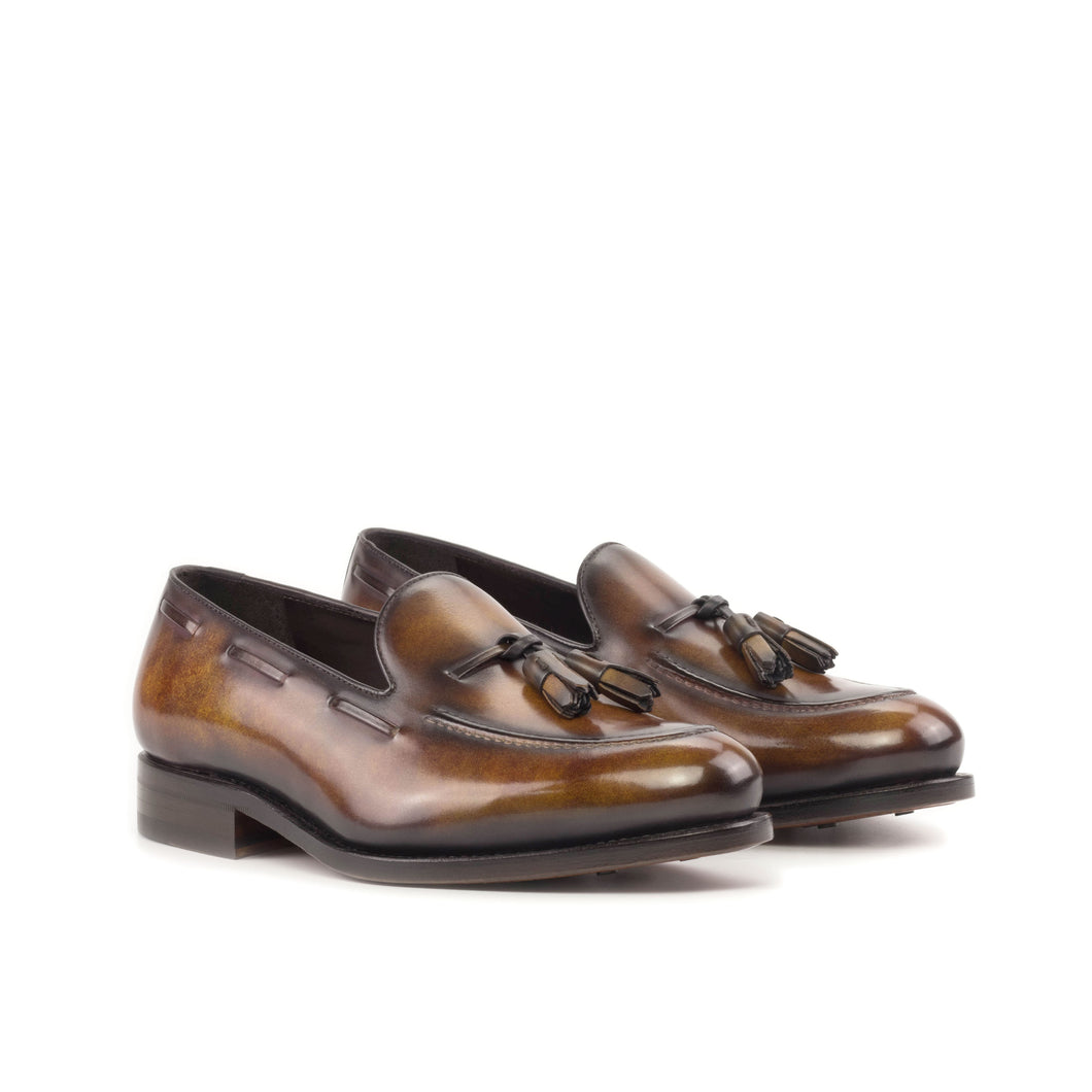 Fire Patina Tassel Loafers