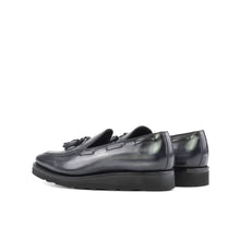 Load image into Gallery viewer, Grey Patina Leather Tassel Loafer
