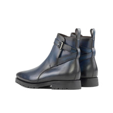 Load image into Gallery viewer, Navy Painted Calf Leather Jodhpur Boot
