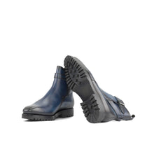 Load image into Gallery viewer, Navy Painted Calf Leather Jodhpur Boot
