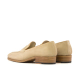 Camel Suede Penny Loafers