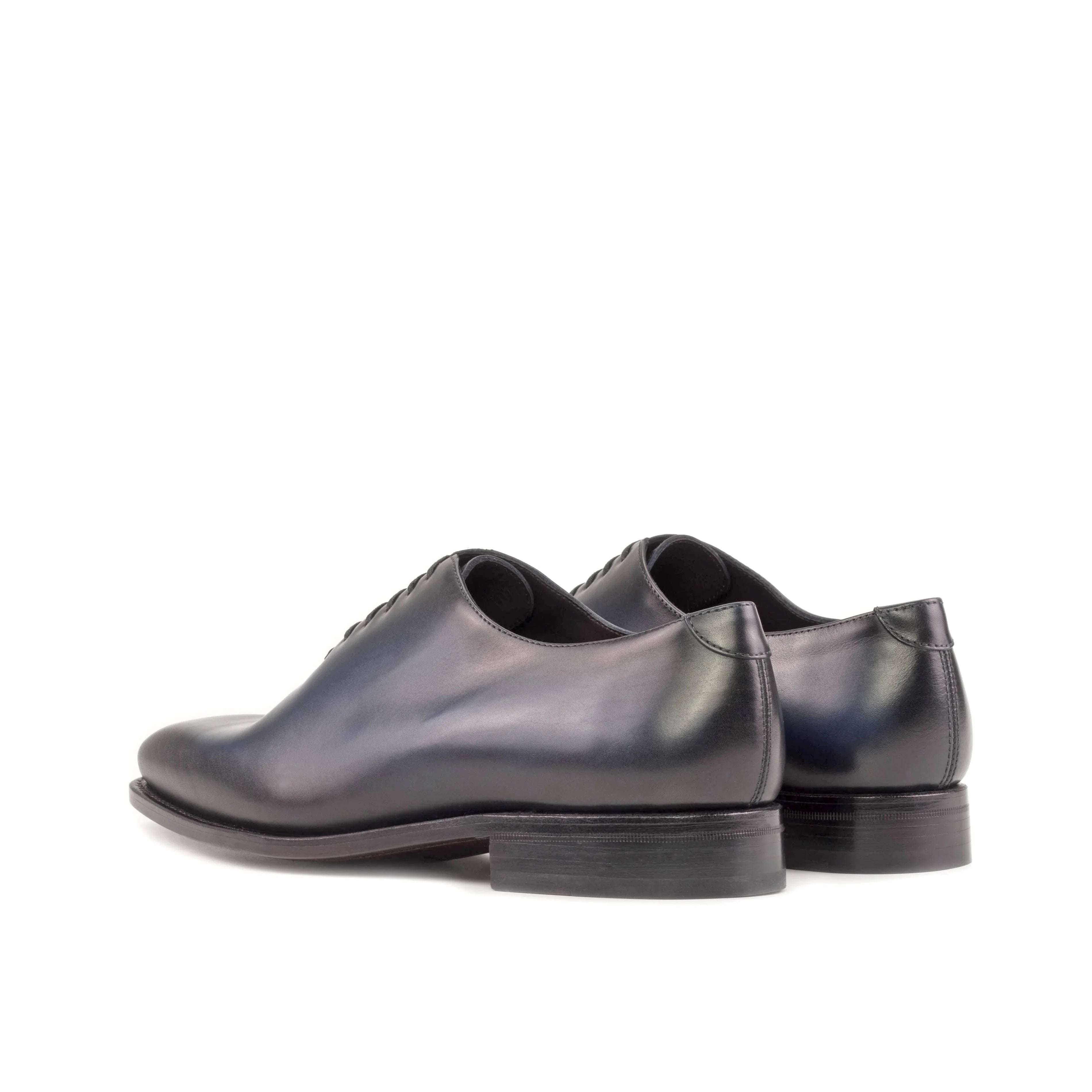 Navy Calf Wholecut Shoes