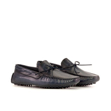 Load image into Gallery viewer, Burnished Blue Nappa Leather Driving Shoes
