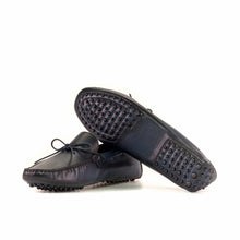 Load image into Gallery viewer, Burnished Blue Nappa Leather Driving Shoes
