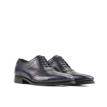 Load image into Gallery viewer, Navy Blue Saddle Shoes
