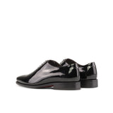 Black Patent Leather Wholecut Shoes