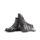 Grey Patina Double Monk Boots