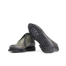 Load image into Gallery viewer, Grey Painted Calf Leather Chukka Boots
