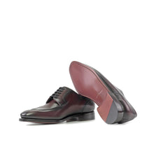 Load image into Gallery viewer, Burgundy Box Calf Leather Split Toe Derby
