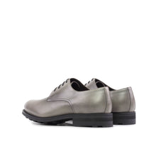 Load image into Gallery viewer, Grey Painted Calf Leather Derby Shoes
