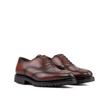 Load image into Gallery viewer, Medium Brown Calf Leather Wingtip Brogue
