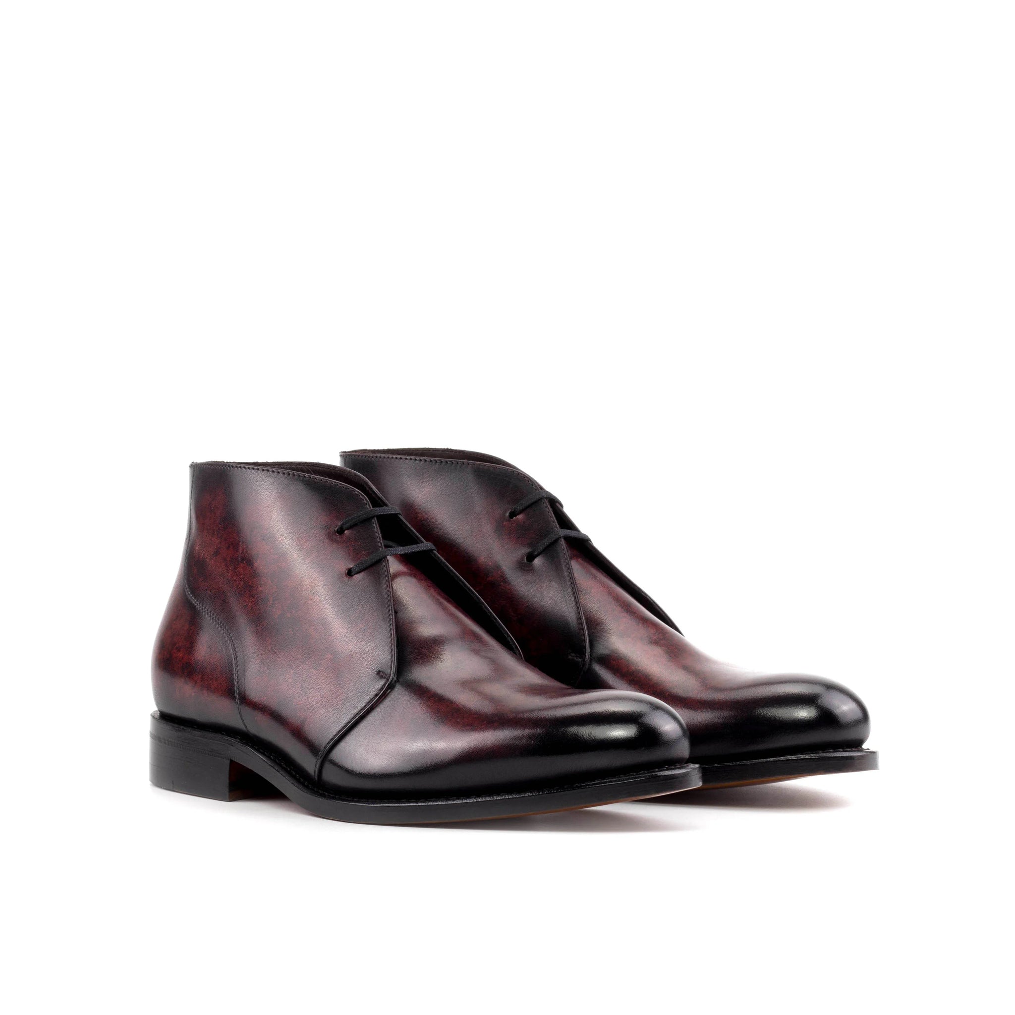 Bespoke Burgundy Chukka Boots