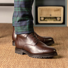 Load image into Gallery viewer, Dark Brown Calf Leather Jumper Boot
