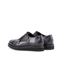 Load image into Gallery viewer, Grey Patina Leather Double Monk Strap
