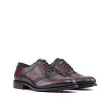 Load image into Gallery viewer, Burgundy Calf Saddle Shoes
