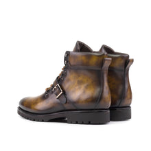 Load image into Gallery viewer, Tobacco Patina Leather Hiking Boots
