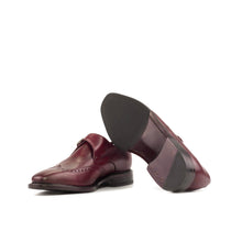 Load image into Gallery viewer, Burgundy Single Monk Strap Shoes
