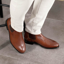 Load image into Gallery viewer, Medium Brown Box Calf Leather Chelsea Boot
