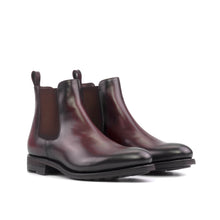 Load image into Gallery viewer, Burgundy Calf Leather Chelsea Boots
