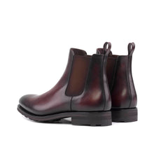 Load image into Gallery viewer, Burgundy Calf Leather Chelsea Boots
