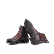 Load image into Gallery viewer, Burgundy Calf Leather Chelsea Boots
