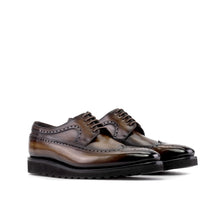 Load image into Gallery viewer, Brown Patina Longwing Blucher Shoes
