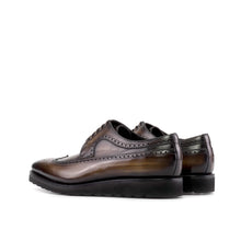 Load image into Gallery viewer, Brown Patina Longwing Blucher Shoes
