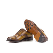Load image into Gallery viewer, Cognac Patina Oxford Cap Toe Shoes
