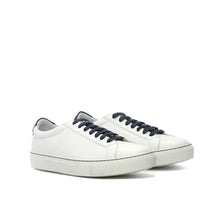 Load image into Gallery viewer, White Nappa Leather Low Kick Trainers
