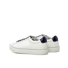 Load image into Gallery viewer, White Nappa Leather Low Kick Trainers
