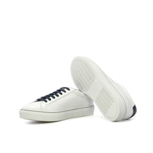 Load image into Gallery viewer, White Nappa Leather Low Kick Trainers
