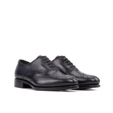 Load image into Gallery viewer, Navy Blue Wingtip Brogue Shoes

