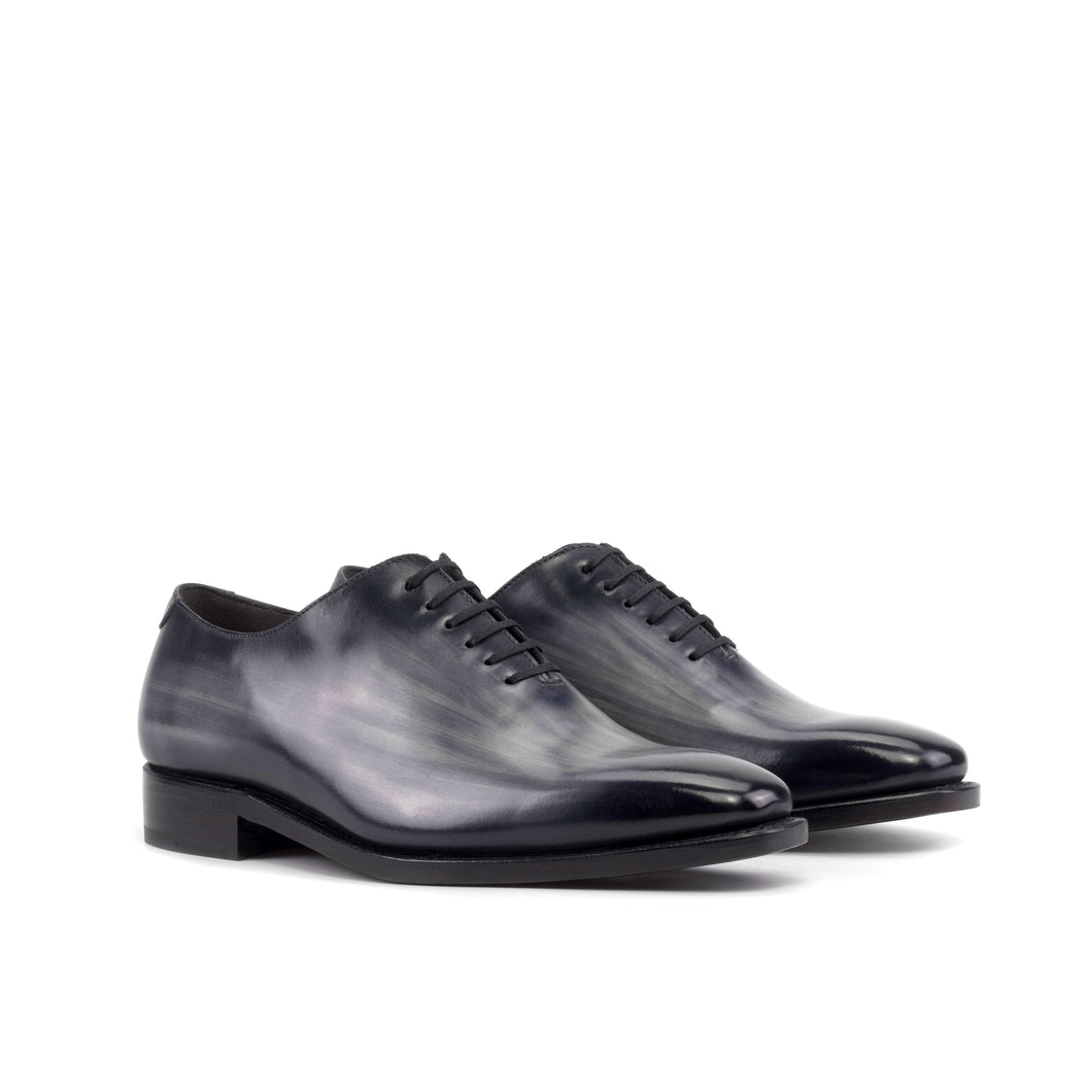 Grey Patina Wholecut Shoes