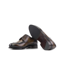 Load image into Gallery viewer, Tobacco Patina Split Toe Derby Shoes
