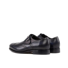 Load image into Gallery viewer, Navy Single Monk Strap Shoes
