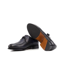 Load image into Gallery viewer, Navy Single Monk Strap Shoes
